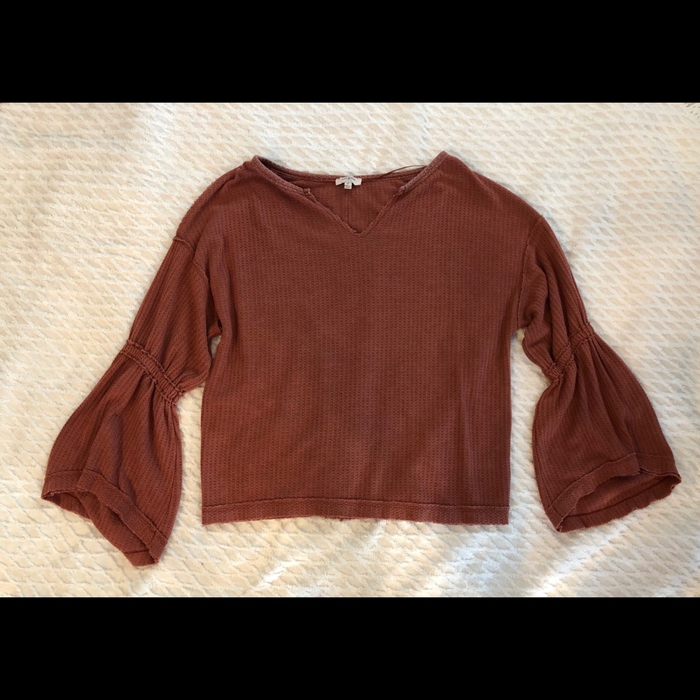 Boho rust sweater